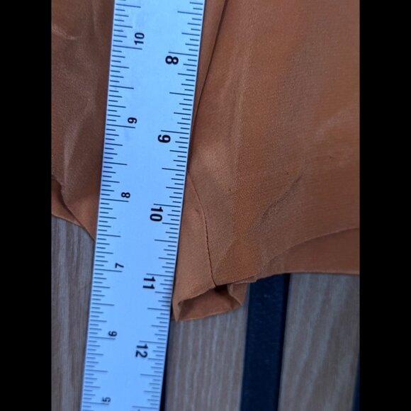 New Maje Romper 38 / US M White Orange Blouson 100% Silk Lace Front One Piece - Picture 5 of 9